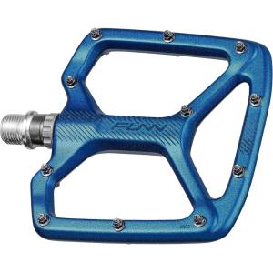 image:imageFunn Python Flat Bike Pedals  Wide Platform Bicycle Pedals for BMXMTB Mountain Bike 916inch CrMo AxleBlue