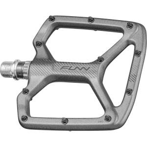 image:imageFunn Python Flat Bike Pedals  Wide Platform Bicycle Pedals for BMXMTB Mountain Bike 916inch CrMo AxleGray