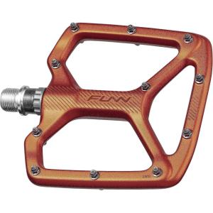image:imageFunn Python Flat Bike Pedals  Wide Platform Bicycle Pedals for BMXMTB Mountain Bike 916inch CrMo AxleOrange