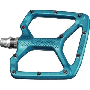 image:imageFunn Python Flat Bike Pedals  Wide Platform Bicycle Pedals for BMXMTB Mountain Bike 916inch CrMo AxleTurq