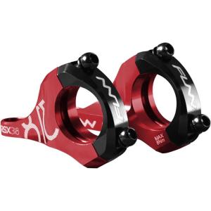 image:imageFunn RSX Mountain Bike Direct Mount Bike Stem with 318mm Bar Clamp 2 Pieces Lightweight Split Design for Dual Crown Forks Adjustable Extension 4550mmRed