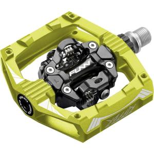 image:imageFunn Ripper Mountain Bike Clipless Pedals Rocker ClipSpringLoaded Clipin Mechanism Compatible with SPD Cleats 916 CrMo Axle Bicycle Pedals for MTBGravel CyclingGreen