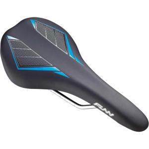 image:imageFunn Skinny Mountain Bike Saddle with Durable CrMo Rails Featherlight and Streamlined Bicycle Seat Tough Vinyl Leather Covered Bicycle Saddle for MTB BMX and Road BikeBlue