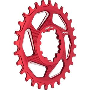 image:imageFunn Solo DX Narrow Wide Chainring for 9 10 11 12 Speed Chain Fits SRAM Direct Mount Interface Crankset Boost 3mm Offset Single Speed Bike Chain Ring for MTB BMX Bike and Road BikeRed