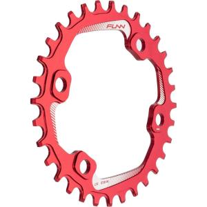 image:imageFunn Solo Narrow Wide Chainring for 9 10 11 12 Speed Chain Fits Asymmetric 96mm BCD Interface Crankset Single Speed Bike Chain Ring for MTB BMX Bike Gravel Bike and Road BikeRed