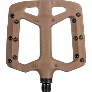 image:imageFunn Taipan Glass Fiber Reinforced Thermoplastic Bike Pedals with 916inch CrMo Axles and ShinFriendly Pins for MTBBMXUrbanGravel RidingBrown