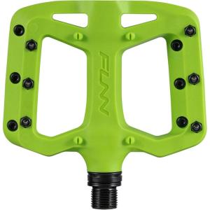 image:imageFunn Taipan S Glass Fiber Reinforced Thermoplastic Bike Pedals with 916inch CrMo Axles for MTBBMXUrbanGravel Riding Suitable for Youth Kids and Young RidersGreen
