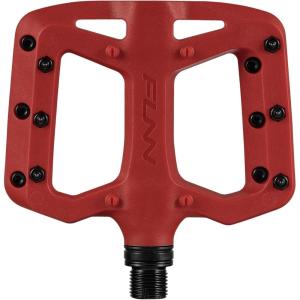 image:imageFunn Taipan S Glass Fiber Reinforced Thermoplastic Bike Pedals with 916inch CrMo Axles for MTBBMXUrbanGravel Riding Suitable for Youth Kids and Young RidersRed