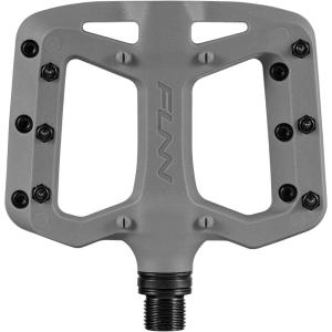 image:imageFunn Taipan S Glass Fiber Reinforced Thermoplastic Bike Pedals with 916inch CrMo Axles for MTBBMXUrbanGravel Riding Suitable for Youth Kids and Young RidersGray