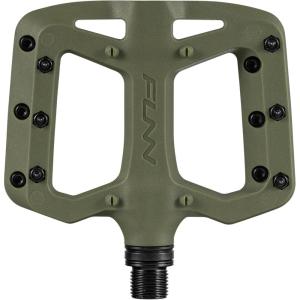 image:imageFunn Taipan S Glass Fiber Reinforced Thermoplastic Bike Pedals with 916inch CrMo Axles for MTBBMXUrbanGravel Riding Suitable for Youth Kids and Young RidersOlive Green